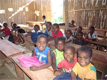 Bambini a scuola in Madagascar